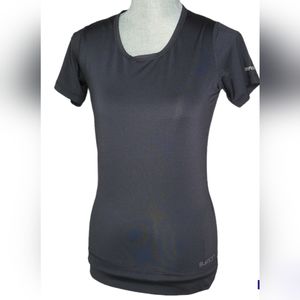 Burton Women's Dry Ride Black Short Sleeve Scoop Tee Moisture Wicking Size Small